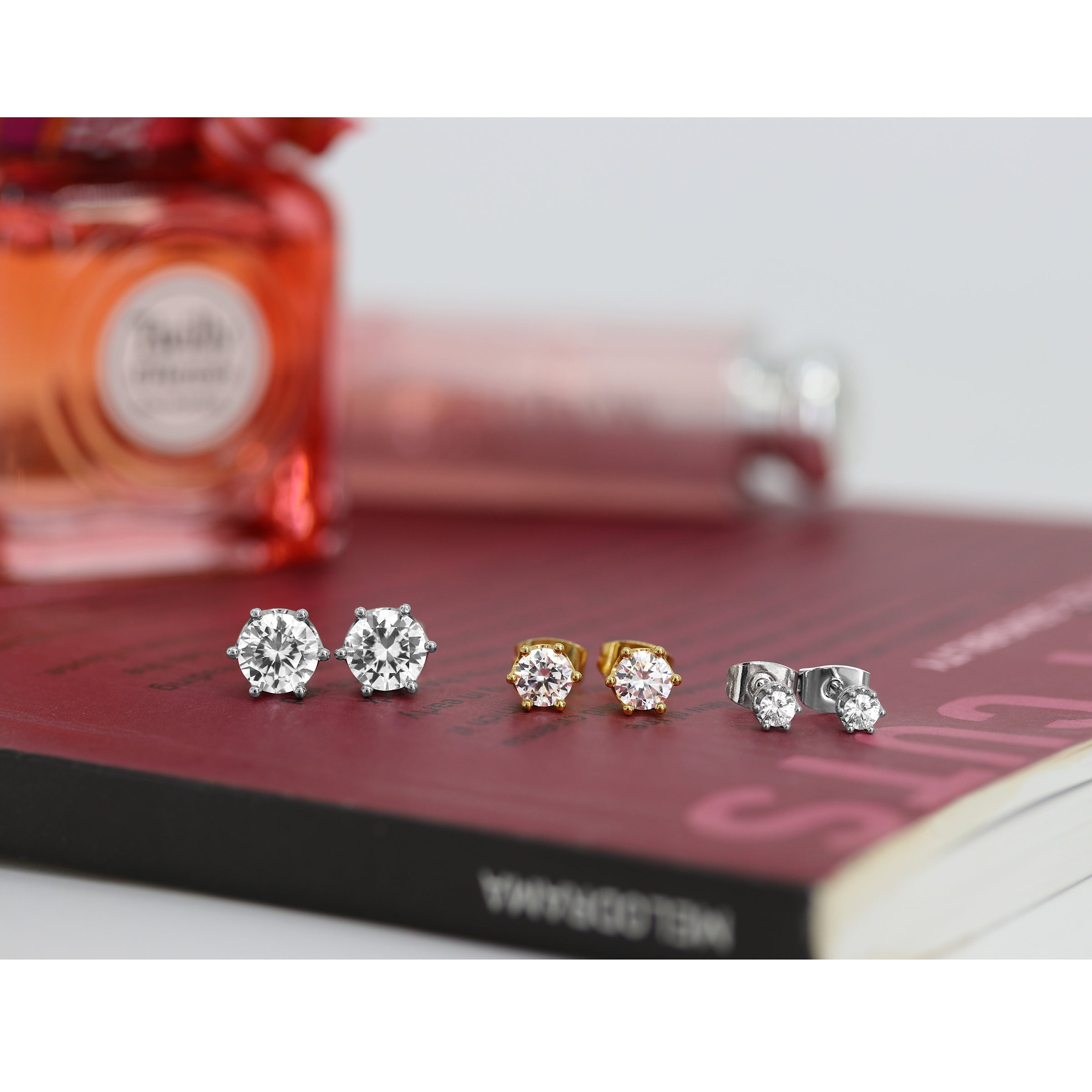 Bling Crown Stud Earrings