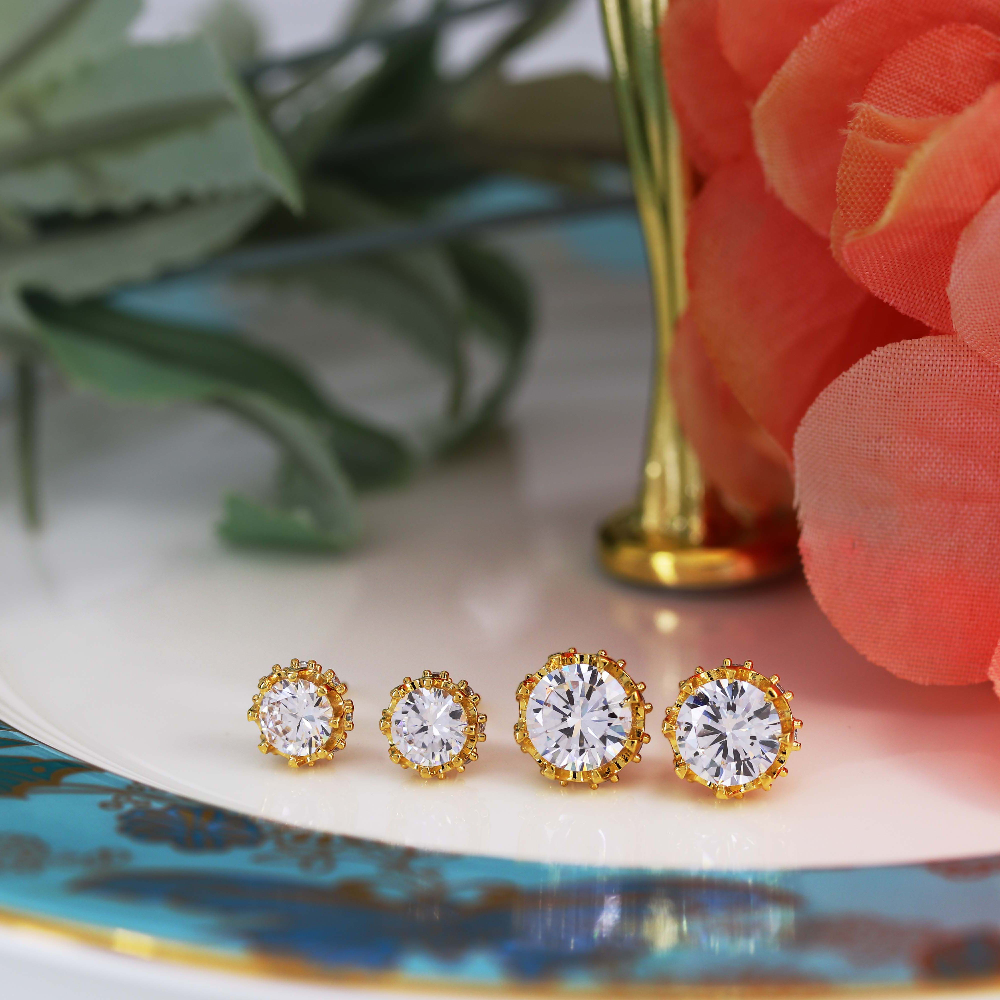 Coronet Stud Earrings