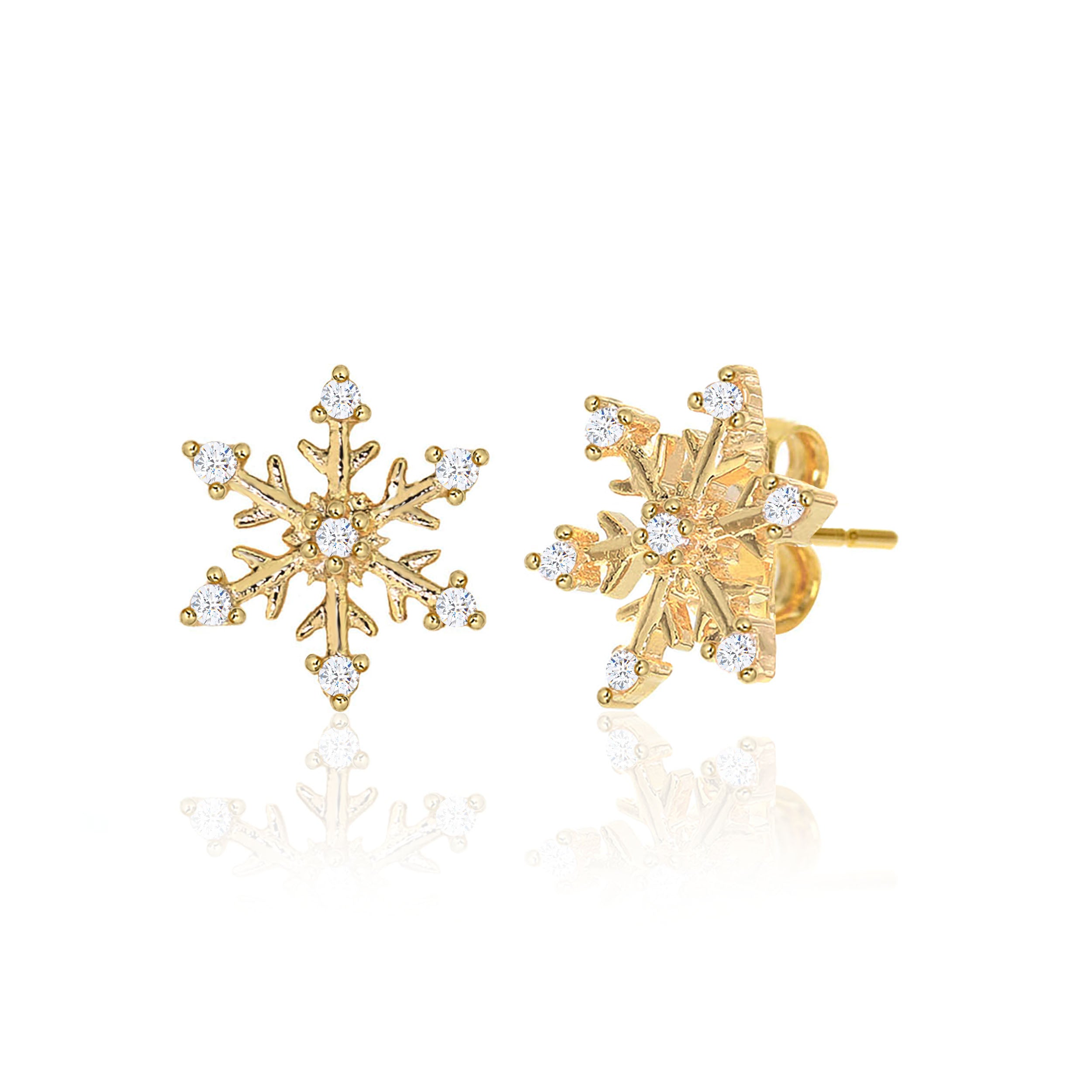 Snowflake Stud Earrings