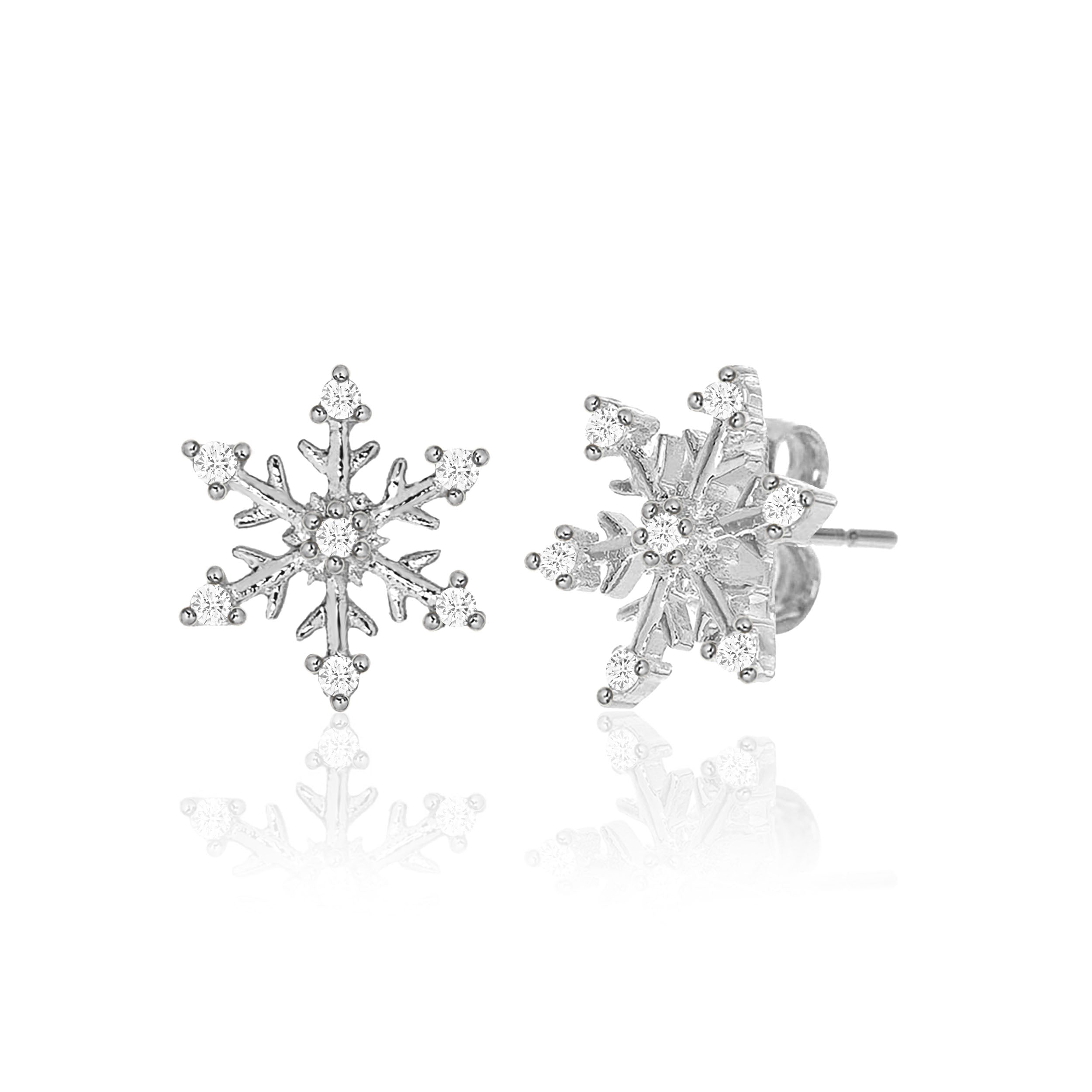 Snowflake Stud Earrings