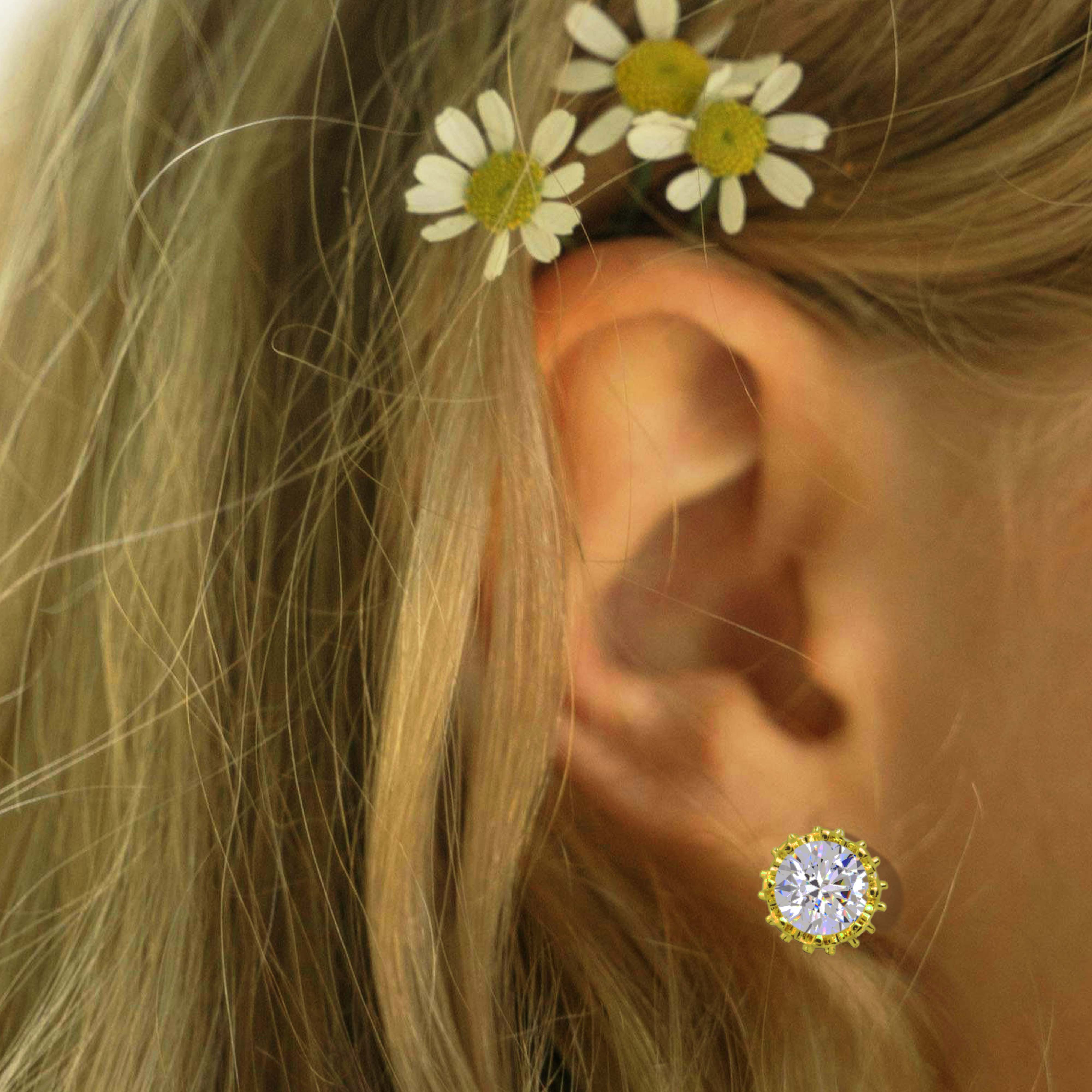 Coronet Stud Earrings