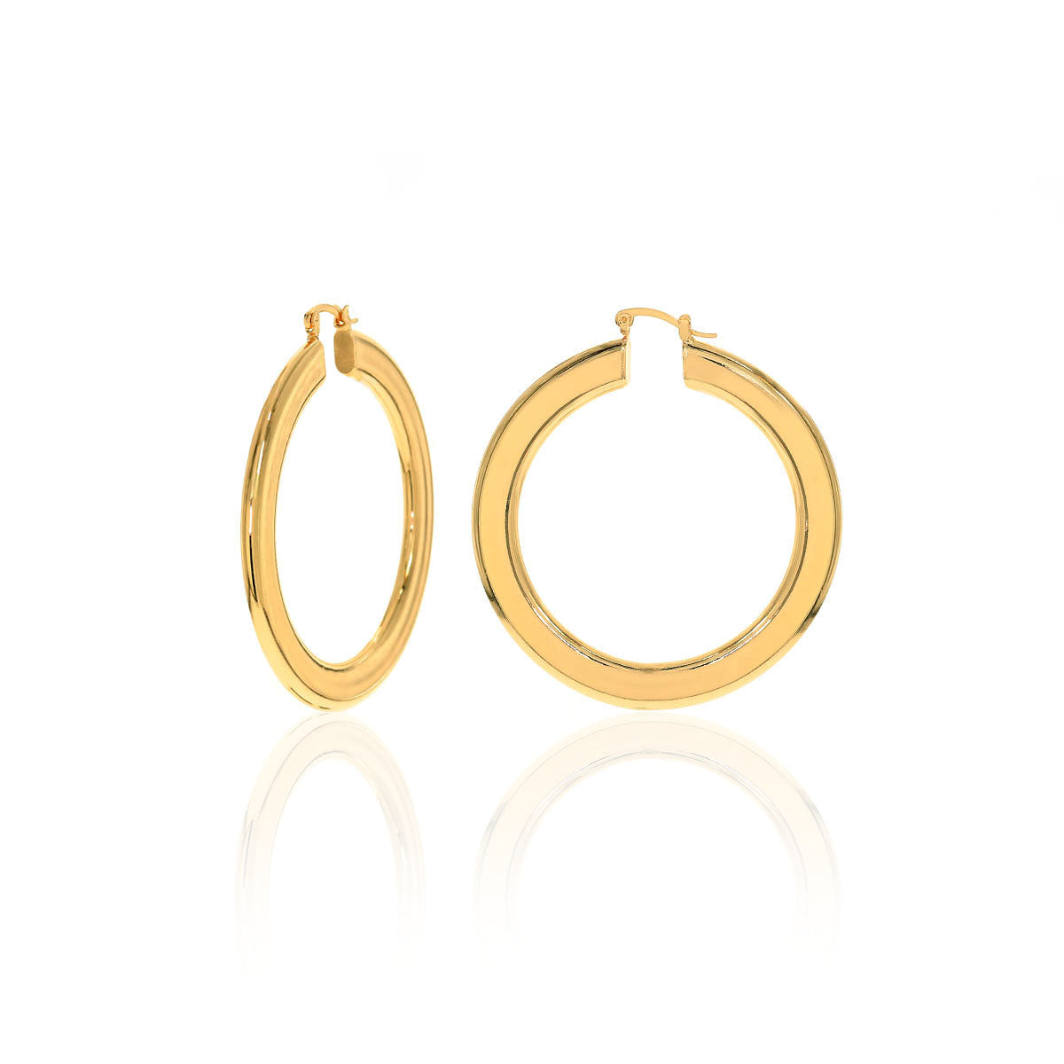 Flat Chunky Hoops