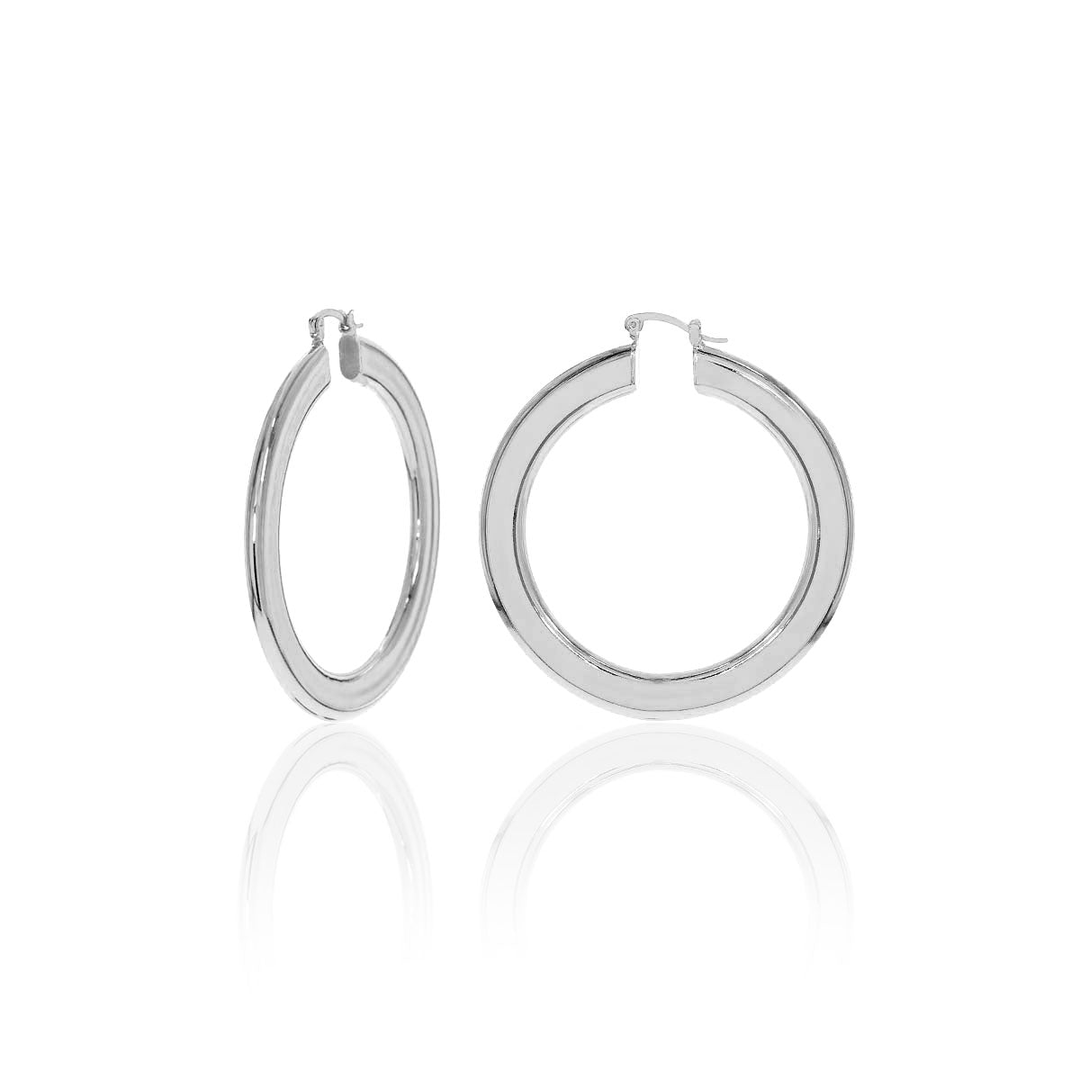 Flat Chunky Hoops