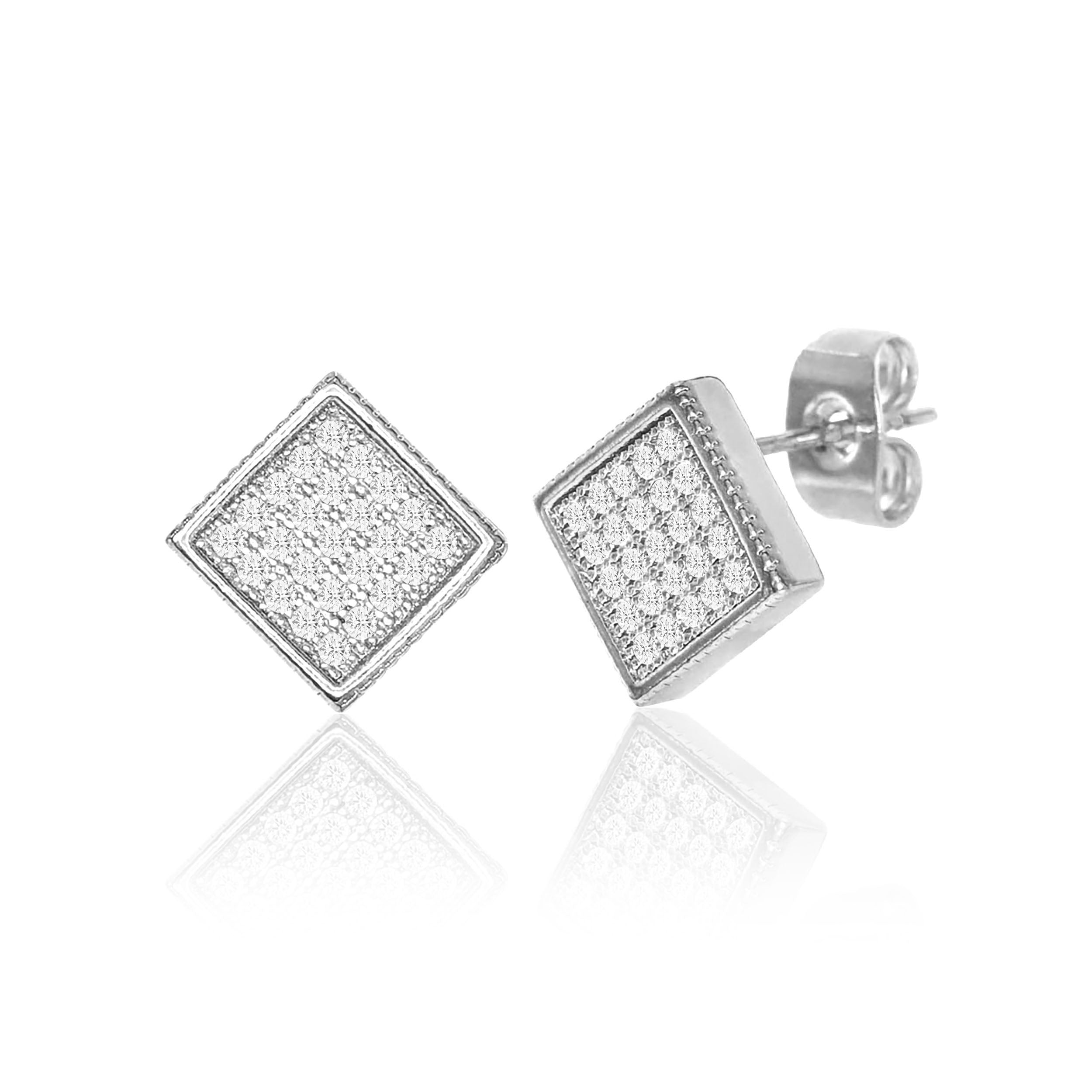 Micro Square Stud Earrings