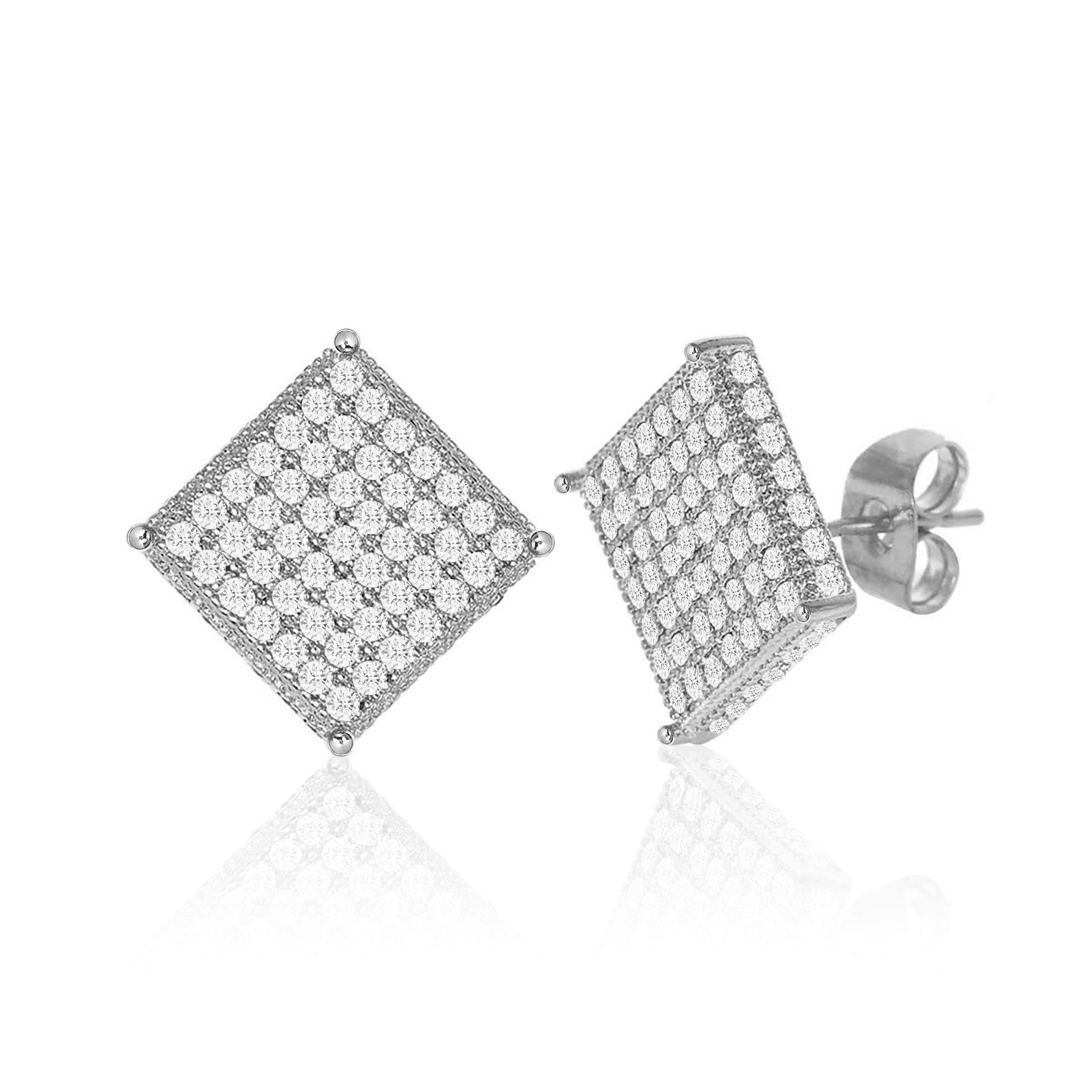 Shining Block Stud Earrings