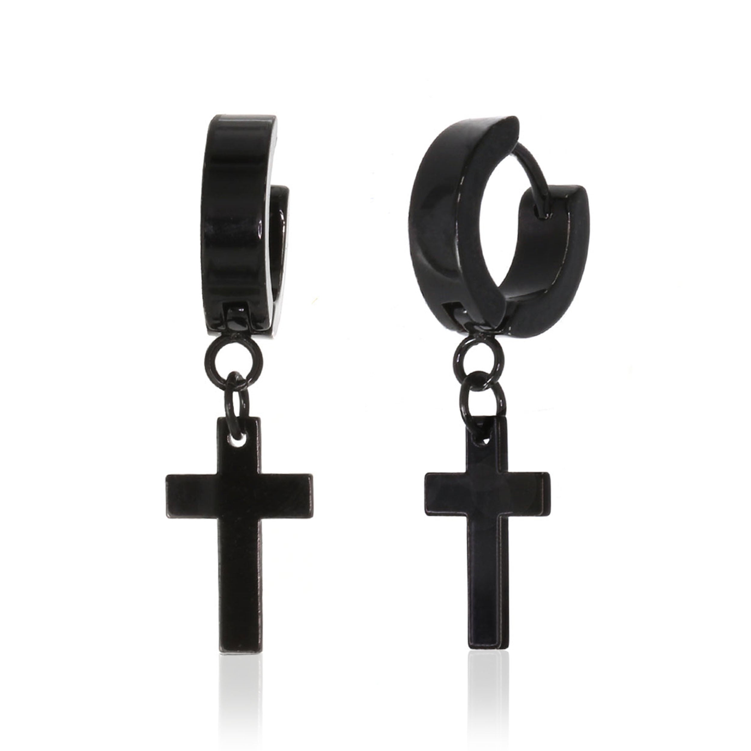 Stainless Steel Cross Earrings